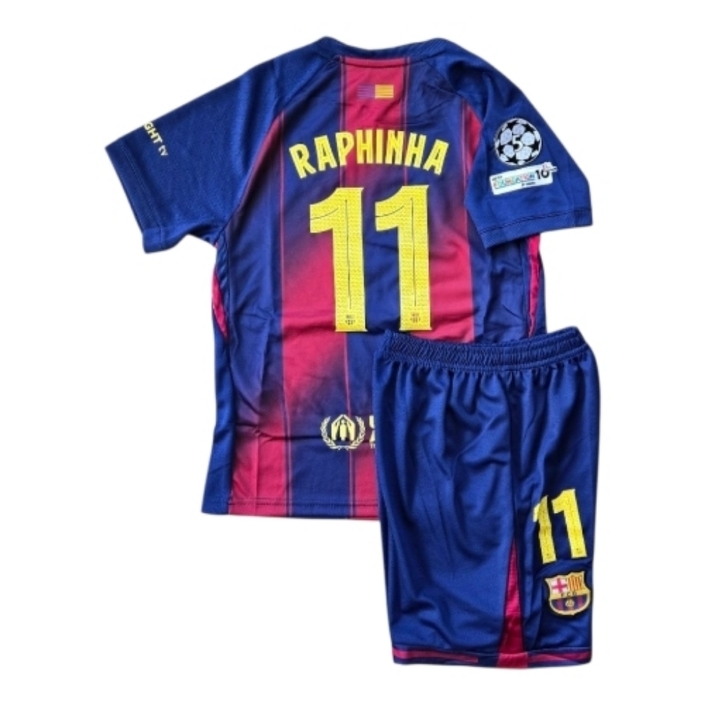 Barcelona Home Raphinha Set for Kids